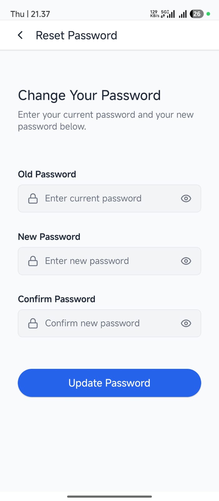 Reset Password