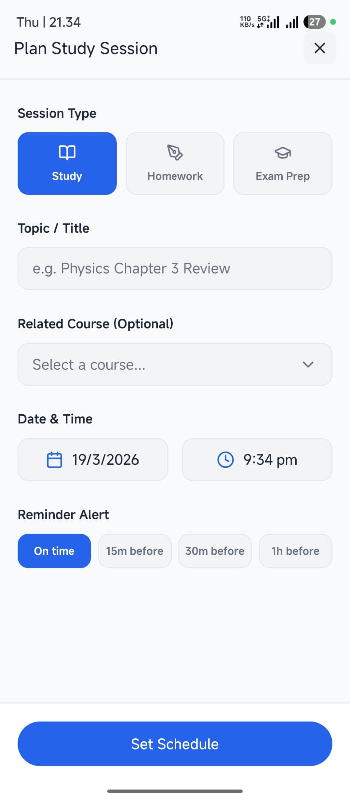 Study Planner